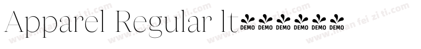 Apparel Regular lt字体转换